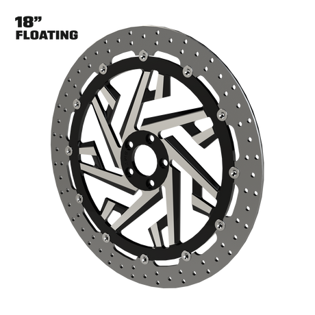Creed 18" Floating Rotor in Black Contrast Cut