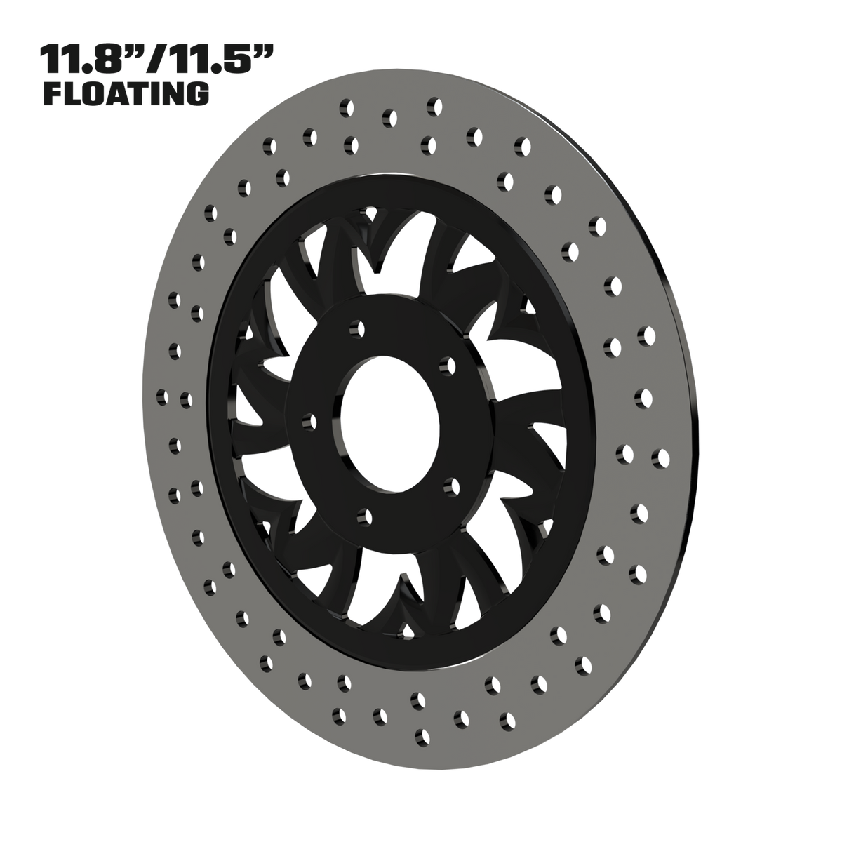 Crusade 11" Floating Rotor in Black