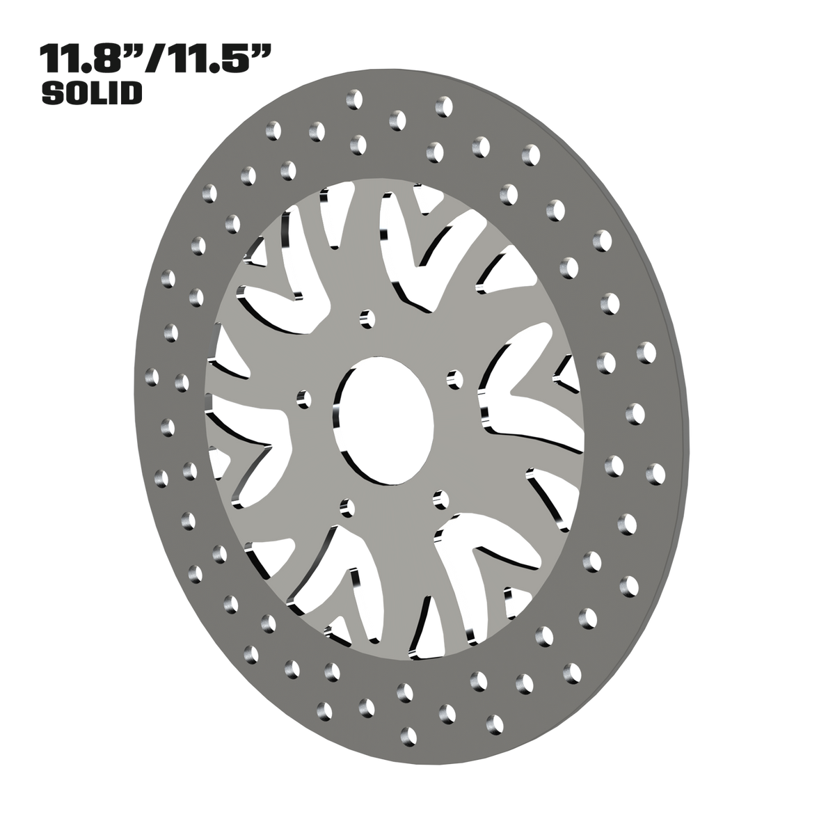 Crusade 11" Solid Rotor in Polished