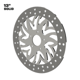 Crusade 13" Solid Rotor in Polished