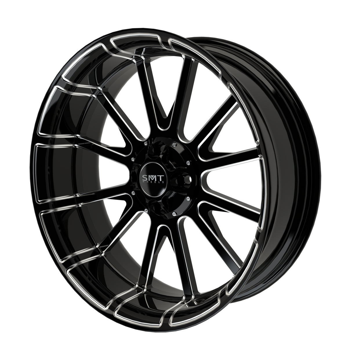 Centerfold Harley Trike Black Double Cut Wheels