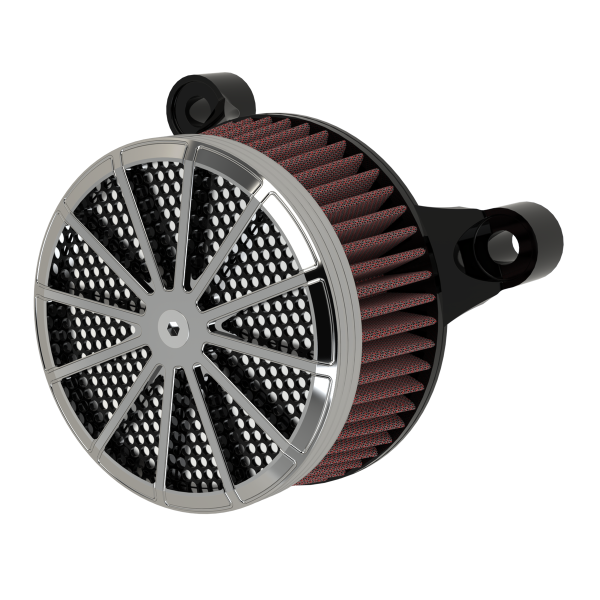 Centerfold Air Filter in chrome