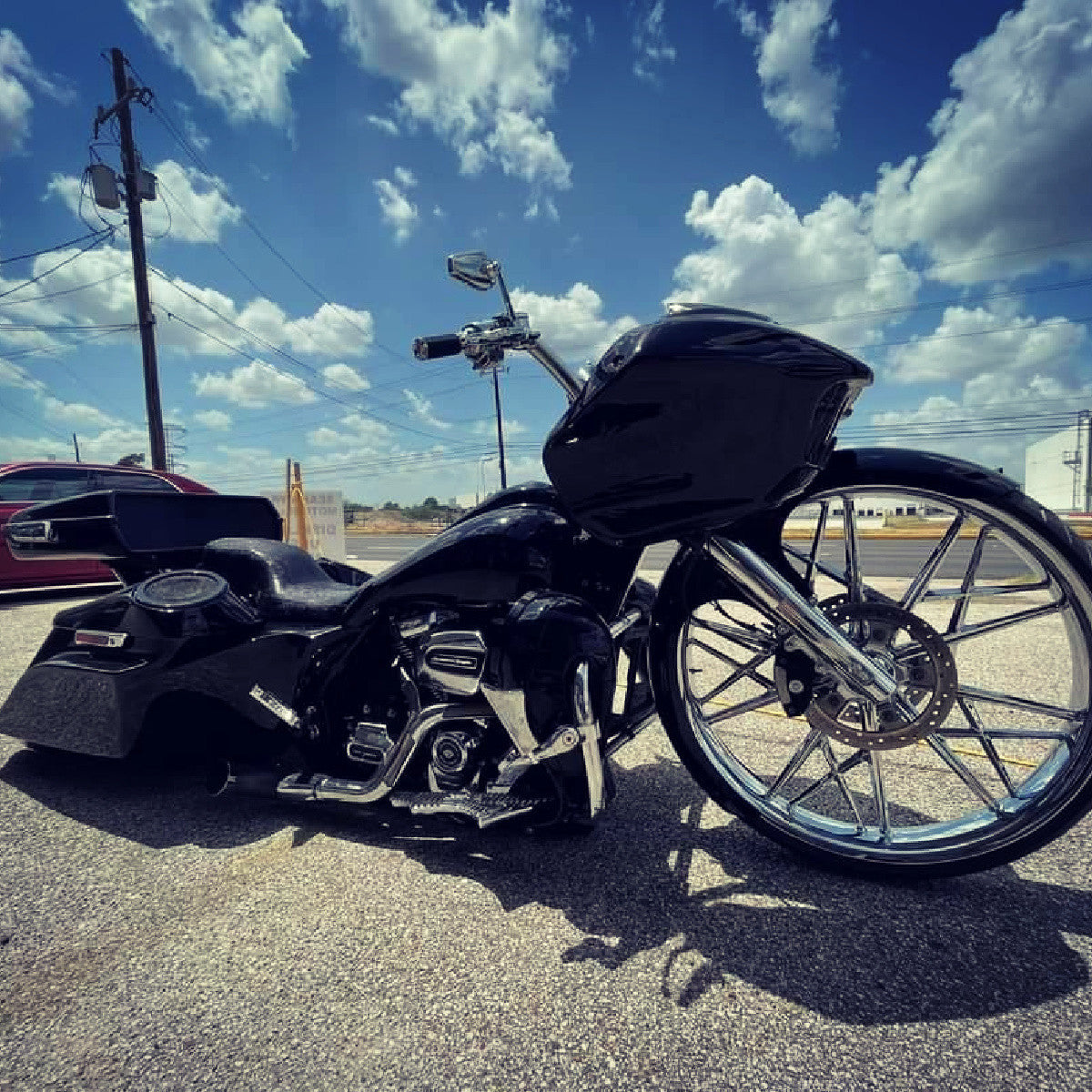 Stiletto Harley Touring Chrome Wheels