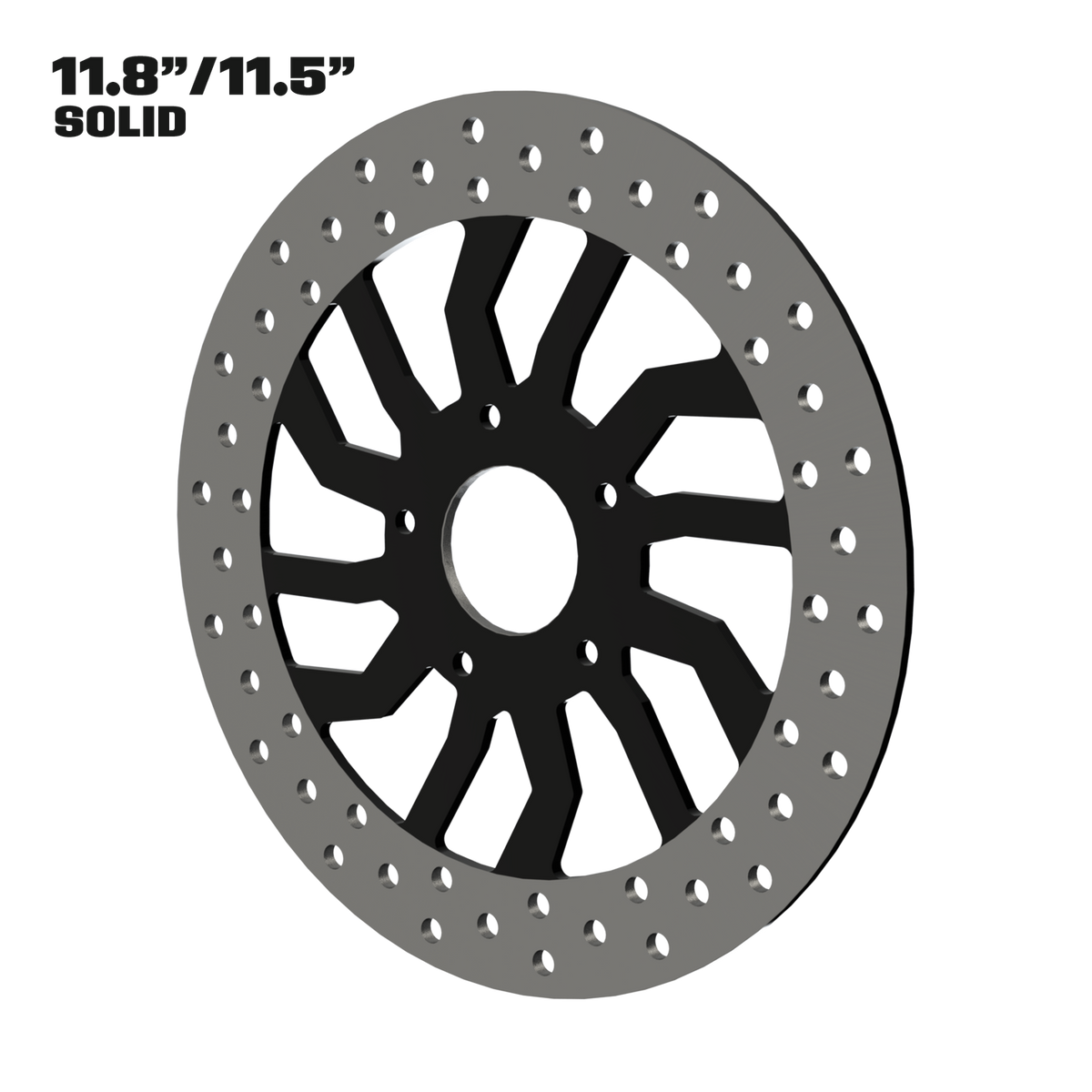 D6 11" solid rotor in black