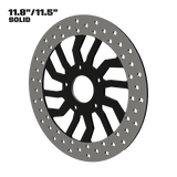 D6 11" solid rotor in black