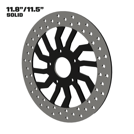 D6 11" solid rotor in black