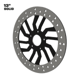D6 13" solid rotor in black
