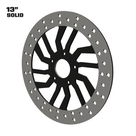 D6 13" solid rotor in black