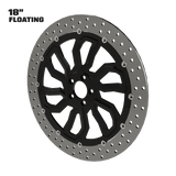 D6 18" floating rotor in black