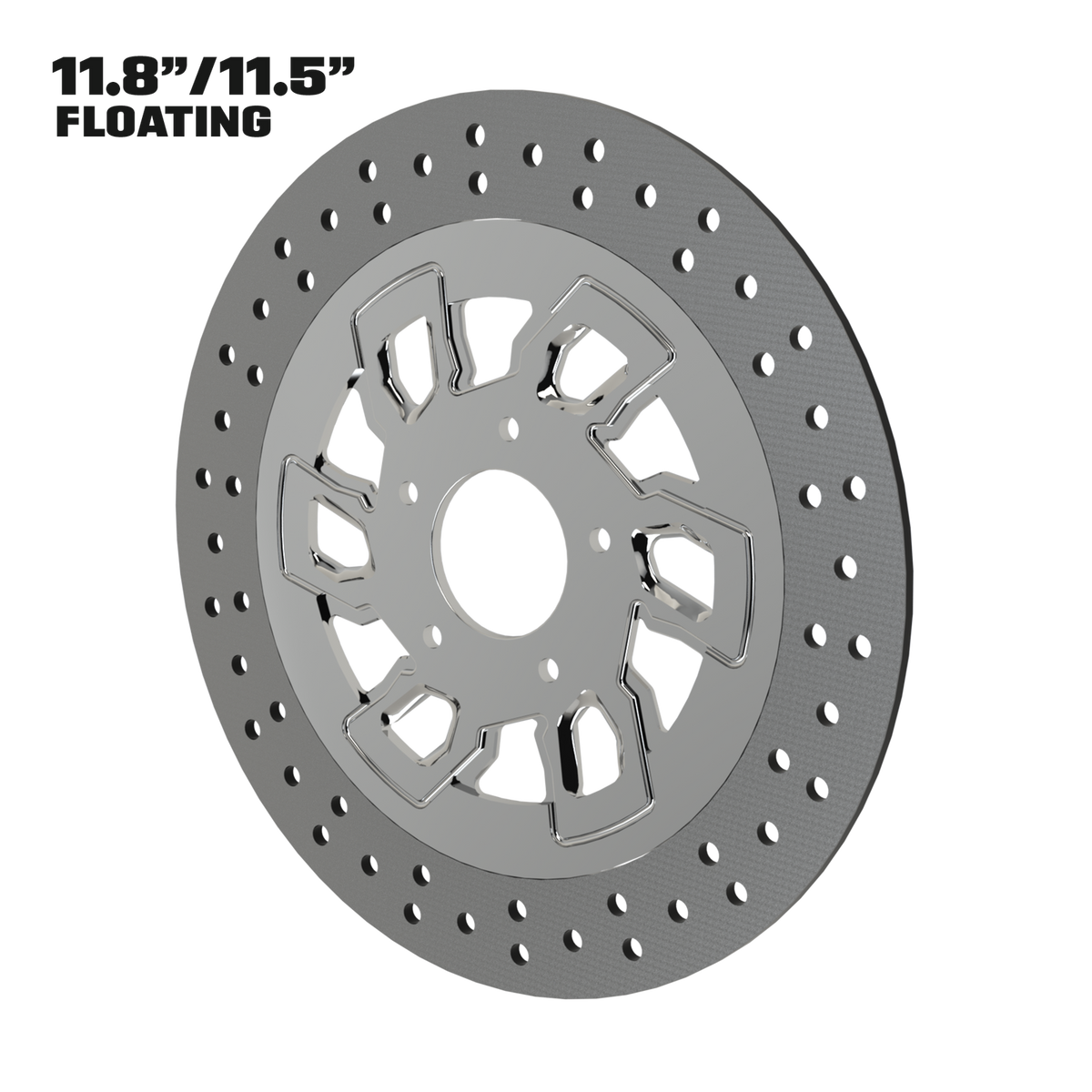 D6 11" floating rotor in polished