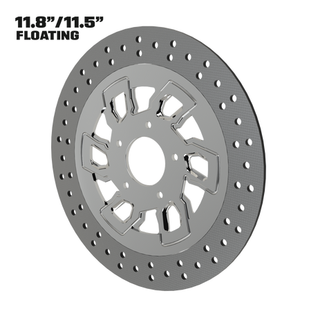 D6 11" floating rotor in polished