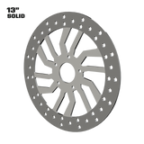 D6 13" solid rotor in polished