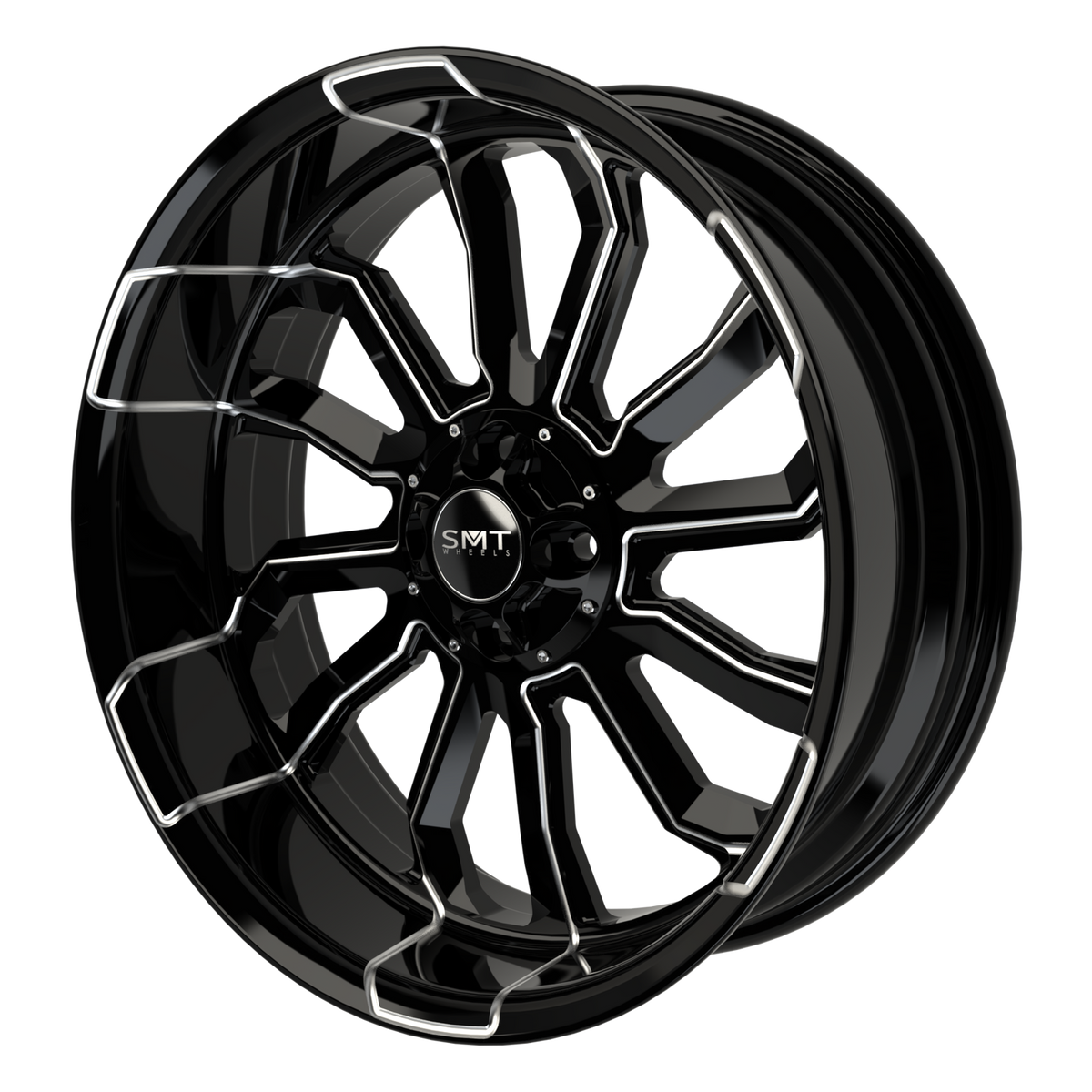 D6 Harley Trike Black Double Cut Wheels