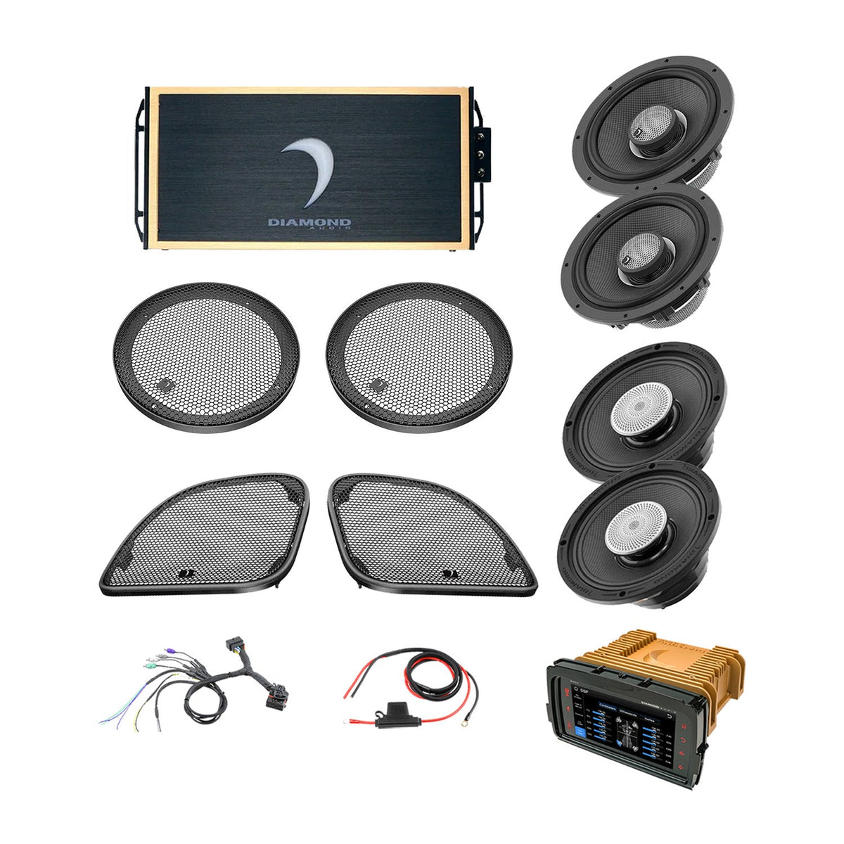 Diamond Audio 14 - 23 Harley Davidson® Road Glide 4-Speaker System - DA1423RGTP3R