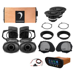 Diamond Audio 98 - 13 Harley Davidson® Road Glide 4-Speaker System - DA9813RGSP4R