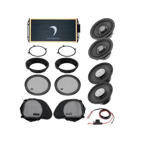 Diamond Audio 98 - 13 Harley Davidson® Road Glide 4-Speaker System - DA9813RGTP3