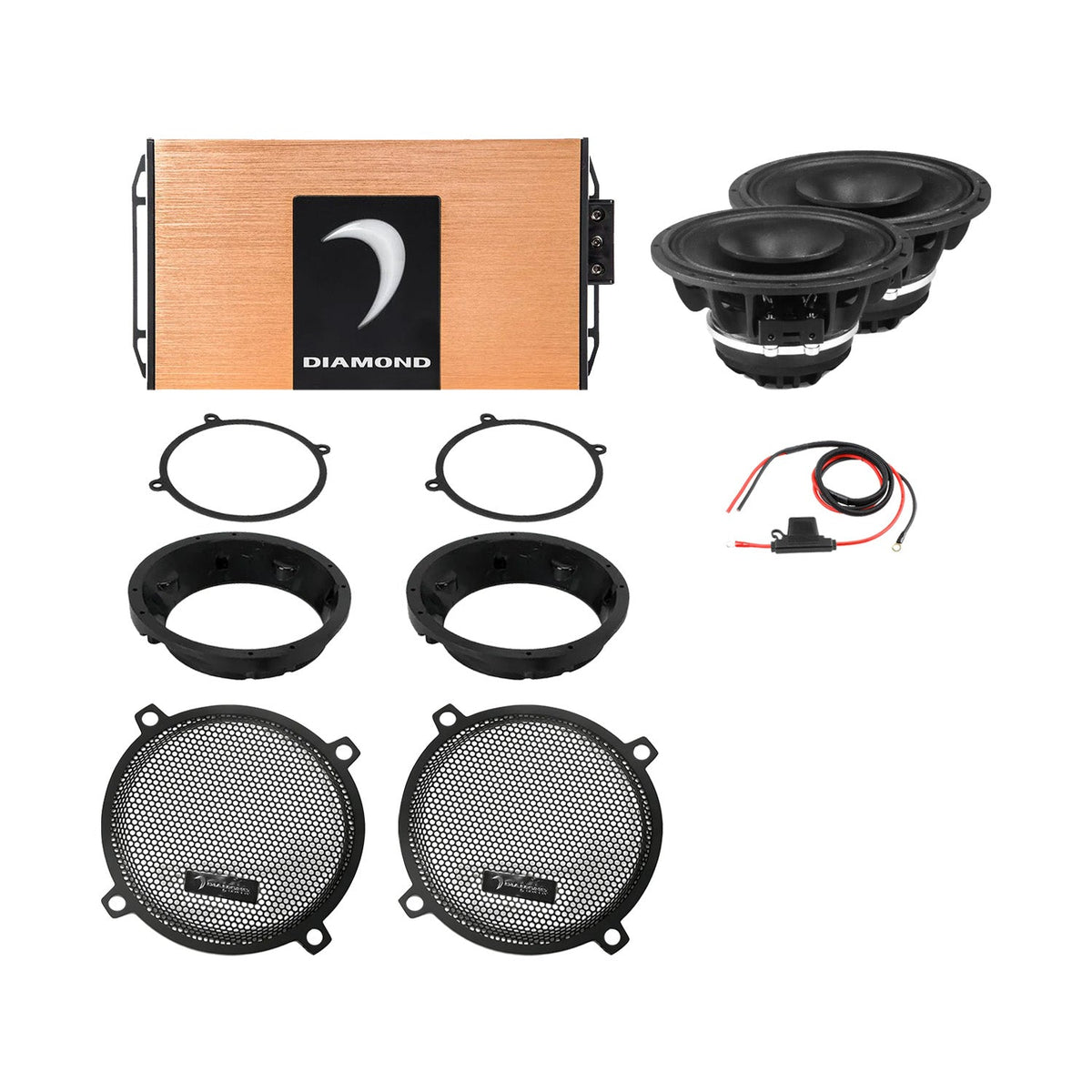 Diamond Audio 98 - 13 Harley Davidson® Street Glide 2-Speaker System - DA9813SGSP2