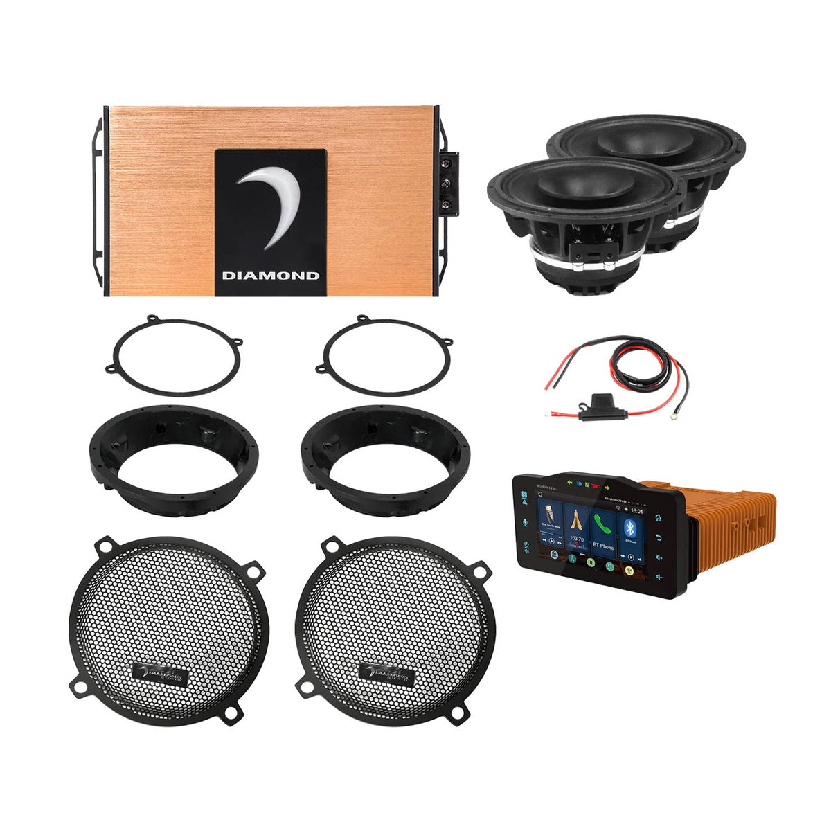 Diamond Audio 98 - 13 Harley Davidson® Street Glide 2-Speaker System - DA9813SGSP2R
