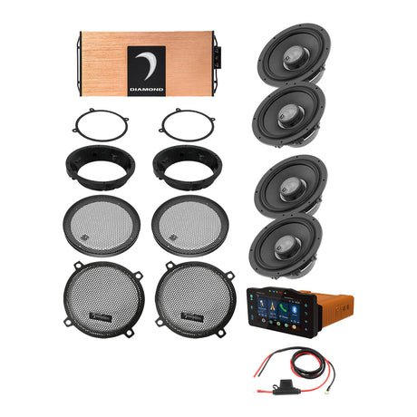 Diamond Audio 98 - 13 Harley Davidson® Street Glide 4-Speaker System - DA9813SGTP1R