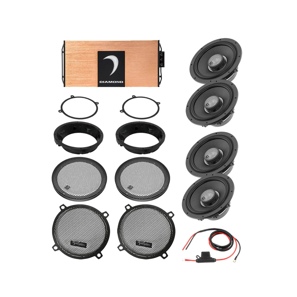Diamond Audio 98 - 13 Harley Davidson® Street Glide 4-Speaker System - DA9813SGTP1