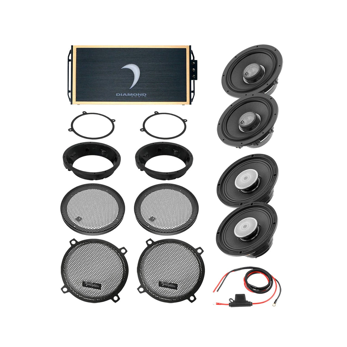 Diamond Audio 98 - 13 Harley Davidson® Street Glide 4-Speaker System - DA9813SGTP3