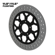 Deception 11" floating rotor in black