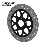 Deception 11" floating rotor in black
