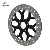 Deception 13" solid rotor in black