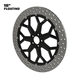 Deception 18" floating rotor in black