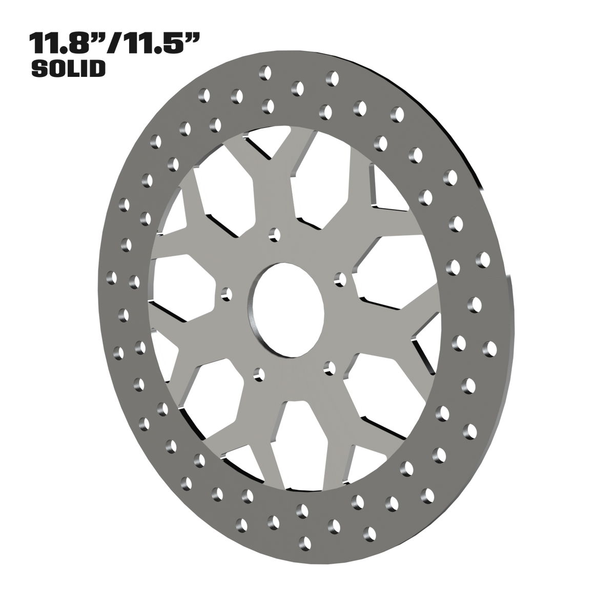 Deception 11" solid rotor in polished