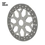 Deception 13" solid rotor in polished