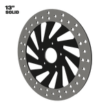 Derailed 11" solid rotor in black
