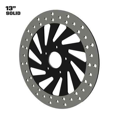 Derailed 11" solid rotor in black