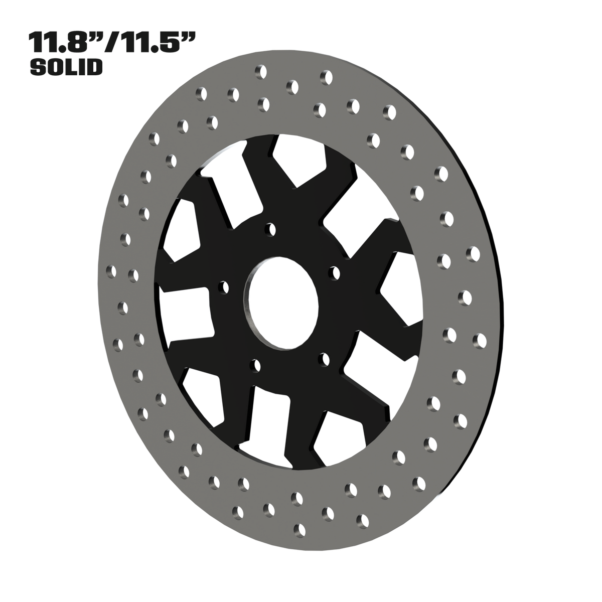 Diablo 11" solid rotor in black