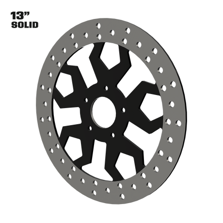 Diablo 13" solid rotor in black