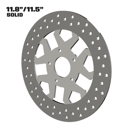 Diablo 11" solid rotor in polished