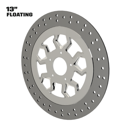 Diablo 13" floating rotor in polished