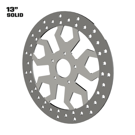 Diablo 13" solid rotor in polished