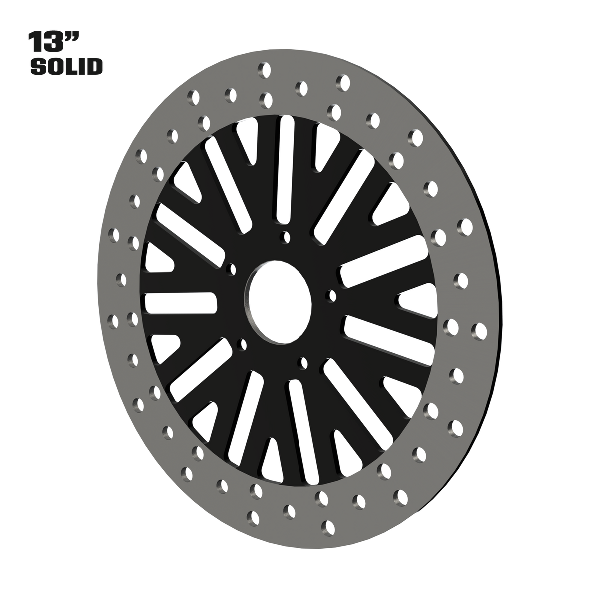 Dirty Deeds 13" solid rotor in black