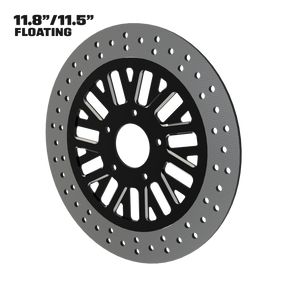 Dirty Deeds 11" floating rotor in black double cut
