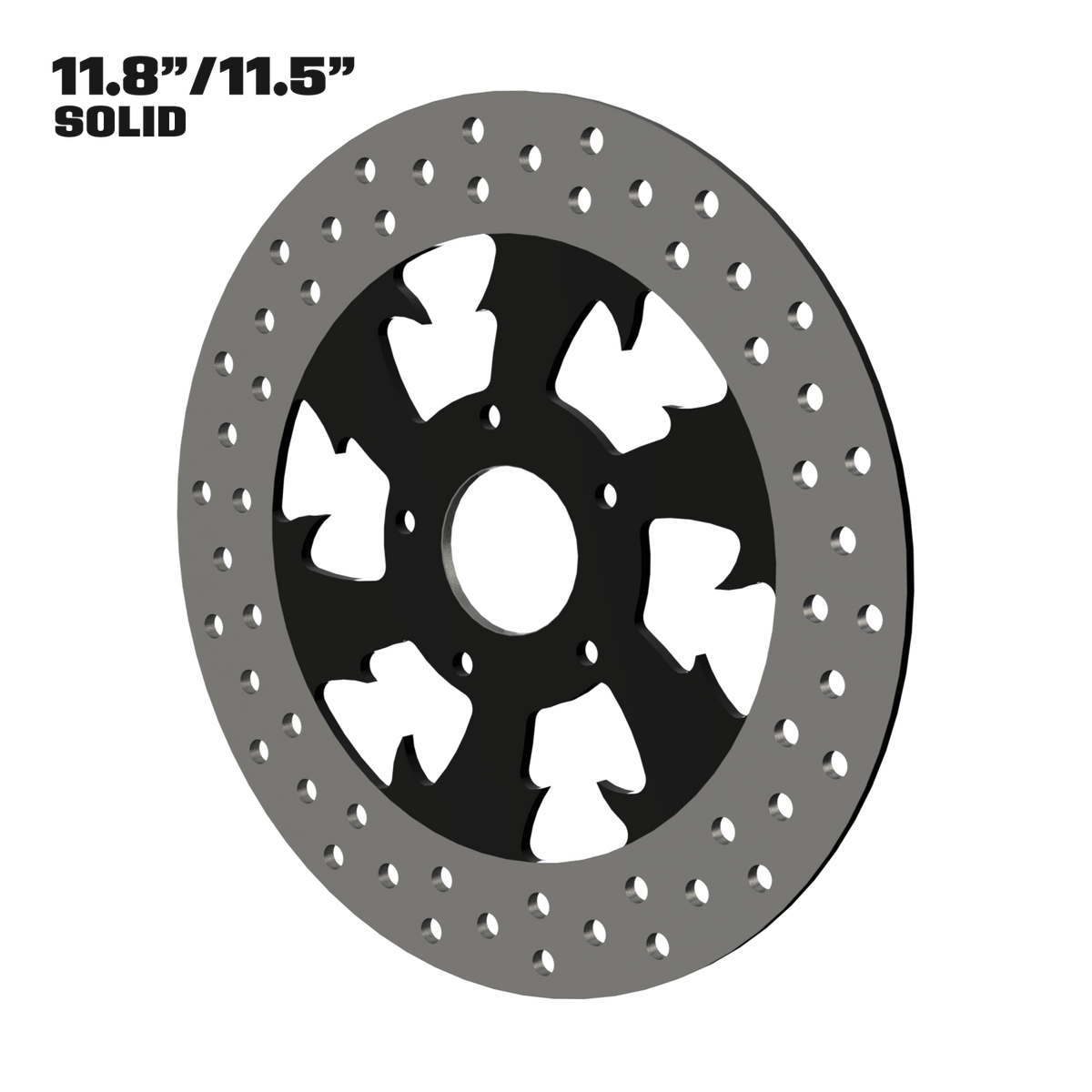 Dirty Hooker 11" solid rotor in black