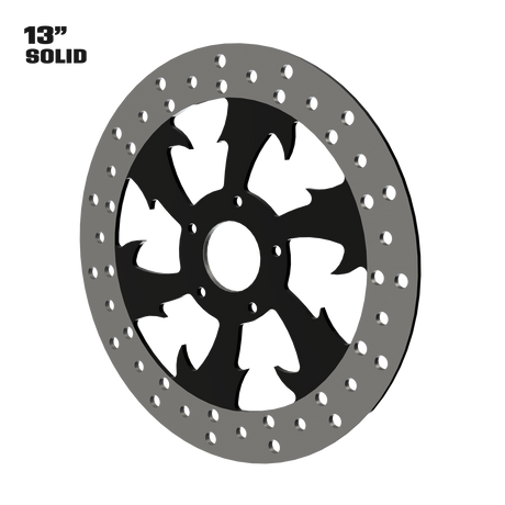 Dirty Hooker 13" solid rotor in black
