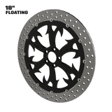 Dirty Hooker 18" floating rotor in black