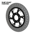 Dirty Hooker 11" floating rotor in black double cut