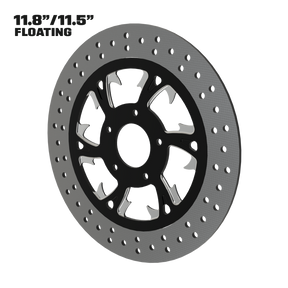 Dirty Hooker 11" floating rotor in black double cut