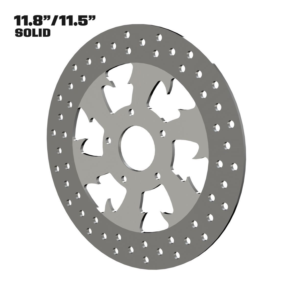 Dirty Hooker 11" solid rotor in polished