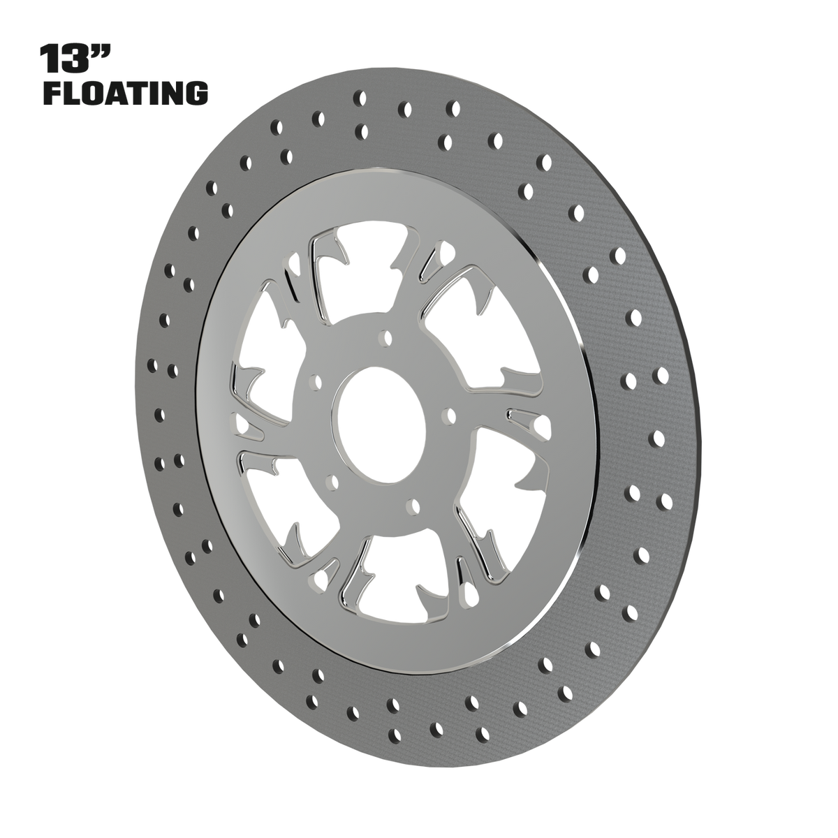 Dirty Hooker 13" floating rotor in polished
