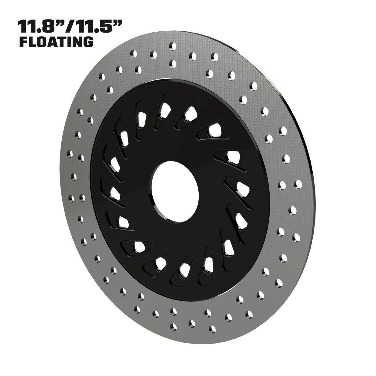 Dirty Spoke  11" Floating Rotor in Black