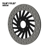 Dirty Spoke 11" Solid Rotor in Black