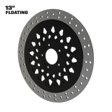 Dirty Spoke 13" Floating Rotor in Black
